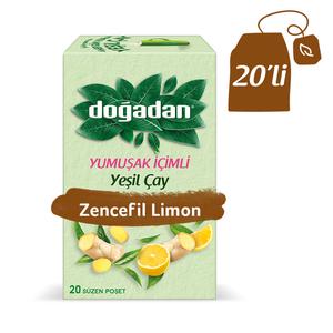 Soft Drink Green Tea Ginger Lemon Mix 20 Pieces