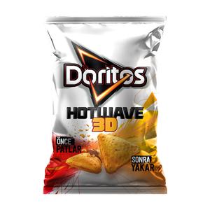 Doritos Hotwave 3D Hot Pepper Flavored Corn Chips 107 Gr