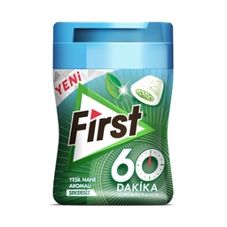 60 Minute Bottle Green Mint Flavored Sugar Free Gum 64 Gr