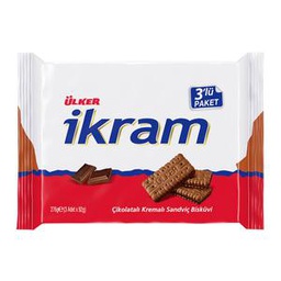 İkram Cream Biscuit With Chocolate 3X84Gr